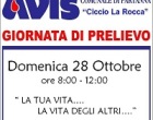 AVIS Partanna: Domenica 28 ottobre Giornata di prelievo