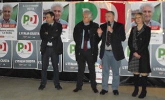 Partanna: manifestazione elettorale del PD, presente il giornalista Corradino Mineo