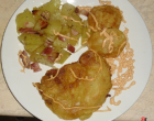 …Le Delizie del Palato: Polpa di suino in crosta e contorno di patate aromatizzate con bacon e cipolla
