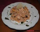 “…le delizie del PaLato”: Spaghetti pollo, peperoni e ricotta di bufala