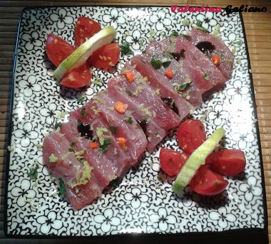 tonno rosso marinato