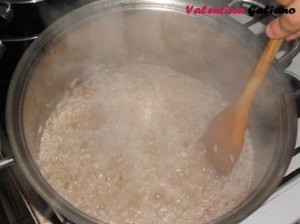 risotto in cottura
