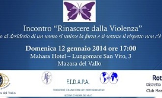 Mazara del Vallo: domani avrà luogo l’evento “Rinascere dalla Violenza”