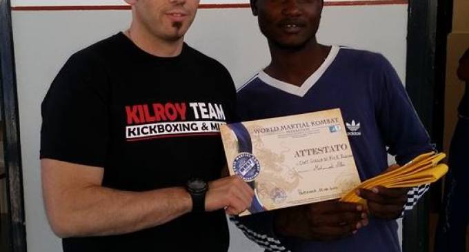Partanna: Ali Mohamed ha conseguito la cintura gialla di kick boxing