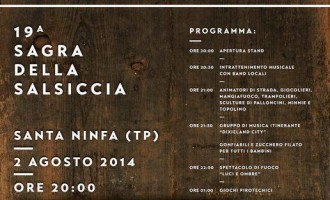 Santa Ninfa: domani la XIX sagra della salsiccia