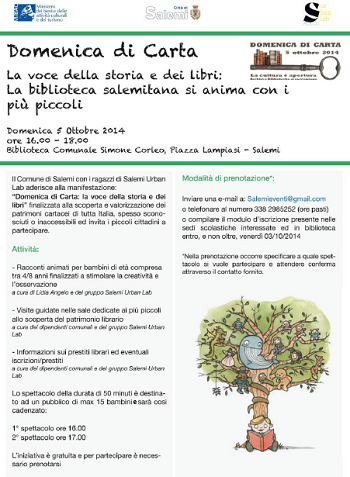 domenica carta locandina
