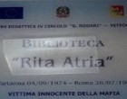 Intitolata a Rita Atria la biblioteca del IV Circolo Gianni Rodari di Vittoria