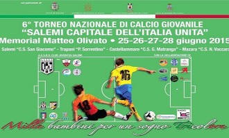 Dal 25 al 28 giugno il torneo di calcio giovanile  “Salemi capitale dell’Italia Unita”