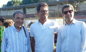 Fabio Capello in visita a Salemi