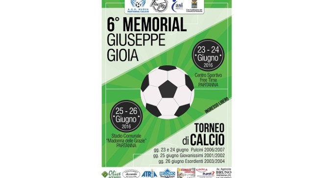 Partanna: VI° Memorial Giuseppe Gioia 2016