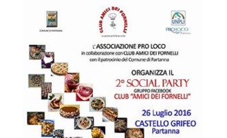 Partanna: martedì 26 luglio al Castello Grifeo il 2° “Social Party”