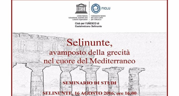 Martedì 16 agosto il seminario “Selinunte, avamposto della grecità nel cuore del Mediterraneo”