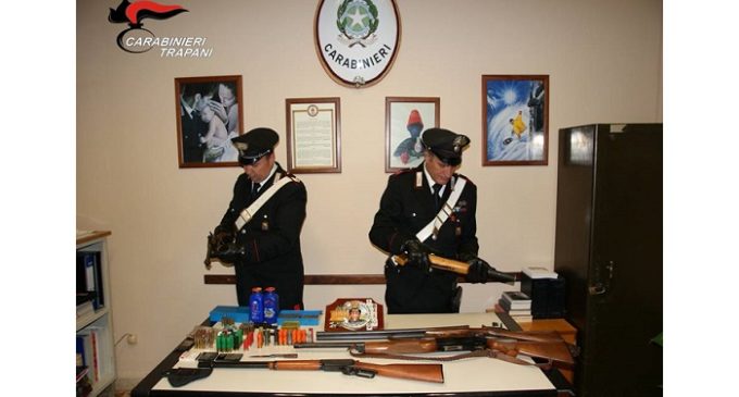 Castelvetrano: arsenale in casa, arrestato dai Carabinieri 77enne