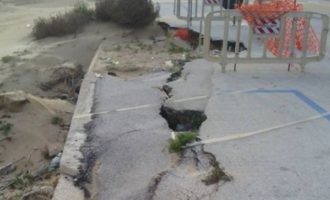 Tre Fontane, lavori al lungomare
