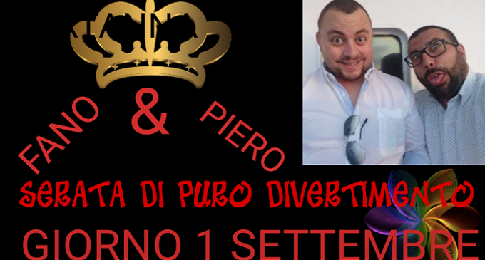 Partanna, sabato 1 settembre l’esibizione del duo comico Fano & Piero