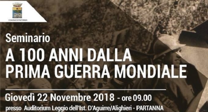 Partanna, “A 100 anni dalla Prima Guerra Mondiale”. Un seminario con il giornalista Giannantoni e il deputato Miceli